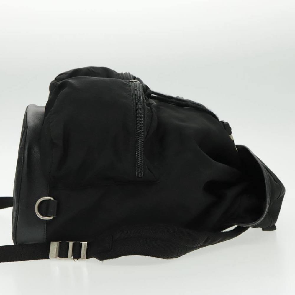PRADA Backpack Nylon Black Silver Auth ep6168 - Picture 4 of 16
